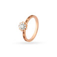 Mystical 18 Karat Rose Gold And Diamond Lotus Ring,,hi-res 