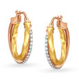 Twinkling Diamond Hoop Earrings,,hi-res 3