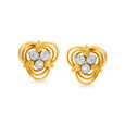 Elegant Diamond Stud Earrings 
