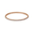 Radiant Swirls Diamond and Gold Bangle,,hi-res 