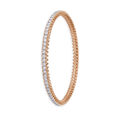 Radiant Swirls Diamond and Gold Bangle,,hi-res 2