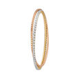 Elegant Diamond Bangle in a Combination of Yellow White and Rose Gold,,hi-res 2