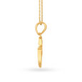 Textured G Letter Gold Pendant,,hi-res 3