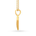 Stunning V Letter Gold Pendant,,hi-res 3