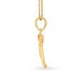 Captivating Typographic Letter K Gold Pendant,,hi-res 2