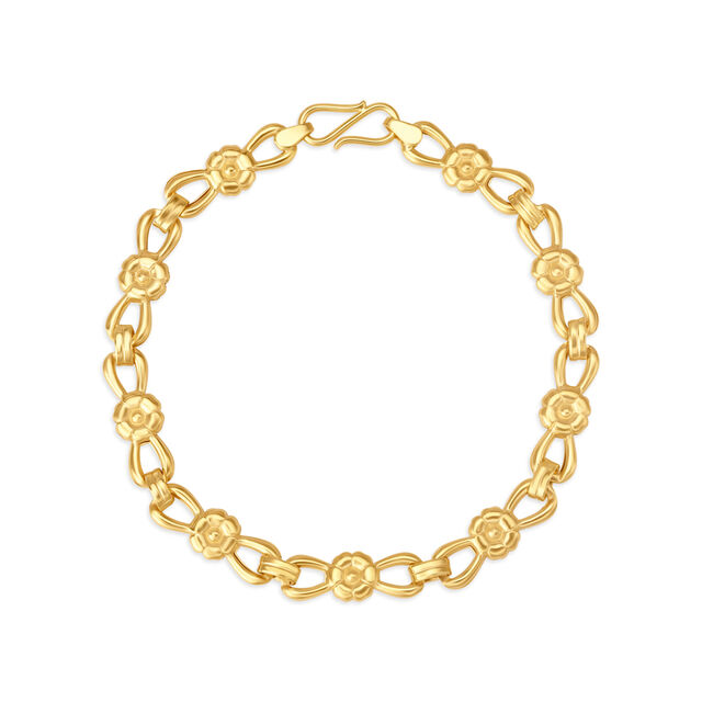 Gold Link Bracelet for Men,,hi-res 