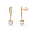 Diamond Drop Earrings with Rock Crystal,,hi-res 2