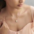 Stunning Sun Inspired Diamond Pendant in White and Rose Gold,,hi-res 2