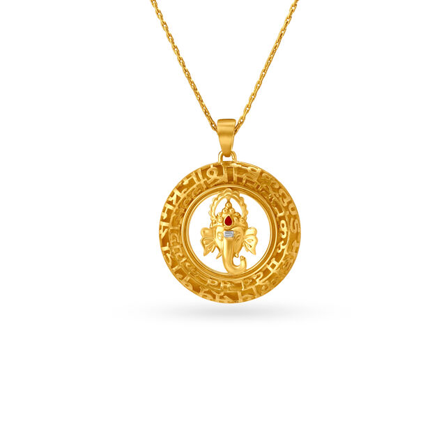 Divine Lord Ganesha Pendant,,hi-res 