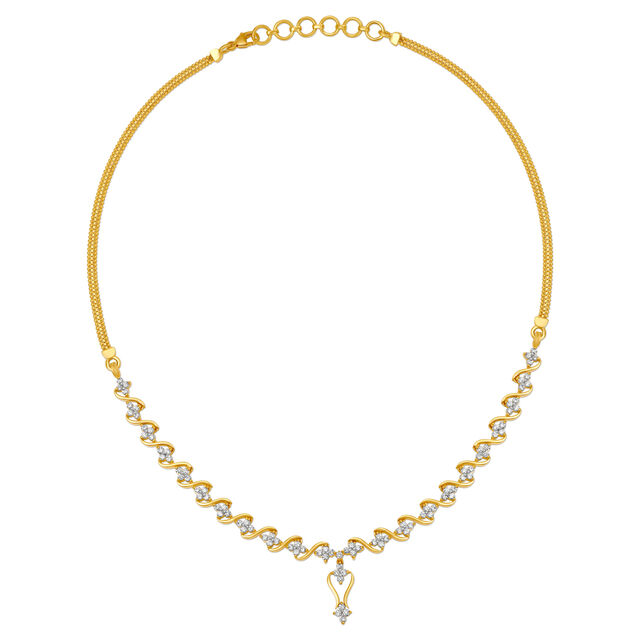 Elegant Diamond Necklace,,hi-res 