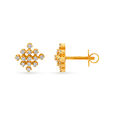 Diamond Lattice Geometric Stud Earrings,,hi-res 2