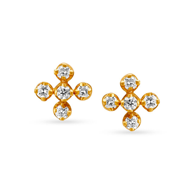 Anisah Diamond Stud Earrings 