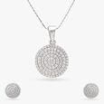 Radiant Diamond Pendant and Stud Set 2