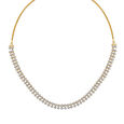 Timeless Diamond Necklace Set in Yellow and White Gold 2