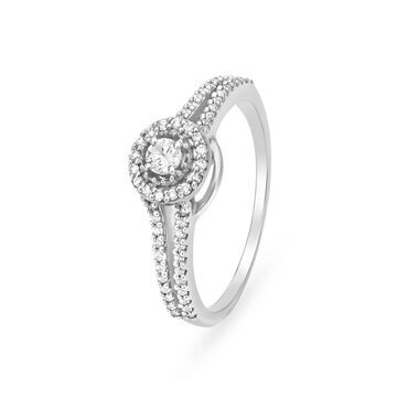 Halo Diamond Finger Ring