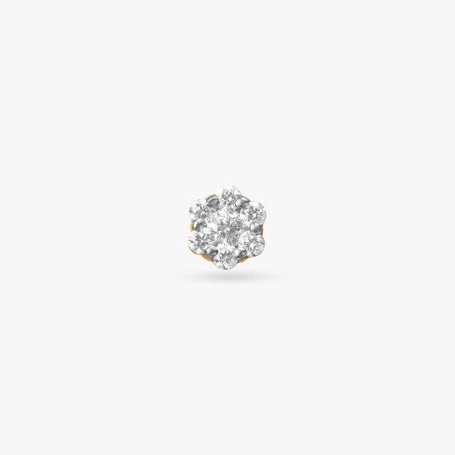 Ethereal Floral Diamond Nose Pin 2