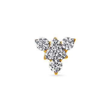 Ornate Diamond Nose Pin