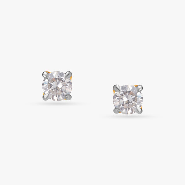 Refined Elegance Martini Diamond Stud Earrings