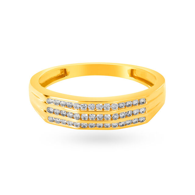 Spangled 18 Karat Gold And Diamond Finger Ring,,hi-res 2