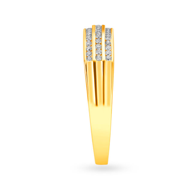 Spangled 18 Karat Gold And Diamond Finger Ring,,hi-res 3