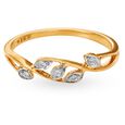 Exquisite Diamond Leaf Pattern Vine Ring,,hi-res 2
