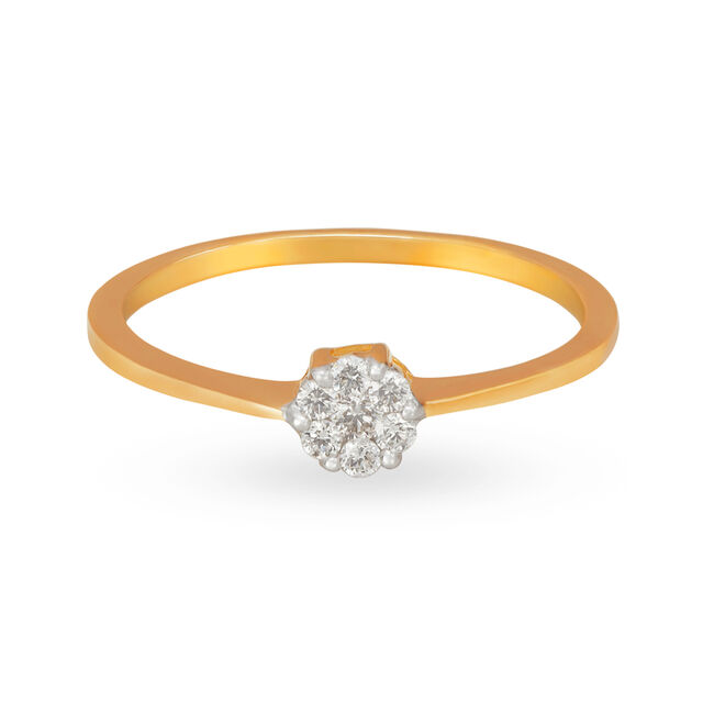 Timeless 18 Karat Yellow Gold And Diamond Floral Ring,,hi-res 2