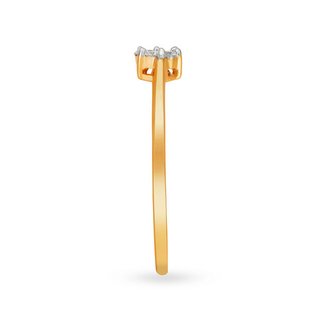 Timeless 18 Karat Yellow Gold And Diamond Floral Ring,,hi-res 3