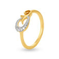 Graceful Floral Diamond Ring,,hi-res 