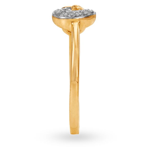 Graceful Floral Diamond Ring,,hi-res 3