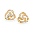 Contemporary Eternity Diamond Stud Earrings 