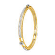 Carved Floral Motif Diamond Bangle,,hi-res 2