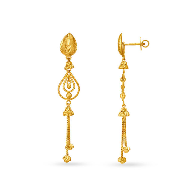 Dainty Gold Drop Earrings 2