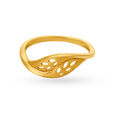 Surreal Leaf Gold Ring,,hi-res 2