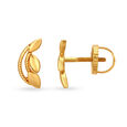 Refined Yellow Gold Crescent Stud Earrings,,hi-res 2