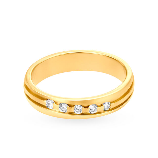 Lavish 18 Karat Yellow And White Gold And Diamond Finger Ring,,hi-res 2