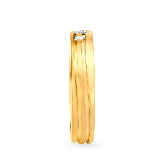 Lavish 18 Karat Yellow And White Gold And Diamond Finger Ring,,hi-res 3