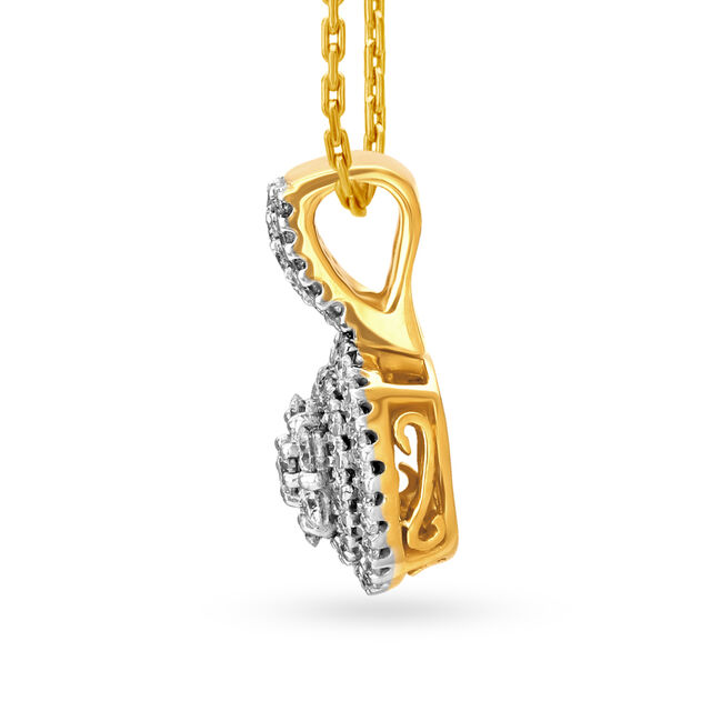 Brilliant Diamond Pendant and Earrings Set 2
