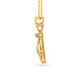 Geometric Elegant Diamond Pendant and Earrings Set 3