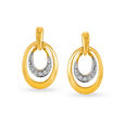 Tanishq Contemporary Diamond Drop Party Wear Earrings in 18K Yellow Gold for Women 