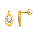 Tanishq Contemporary Diamond Drop Party Wear Earrings in 18K Yellow Gold for Women 2