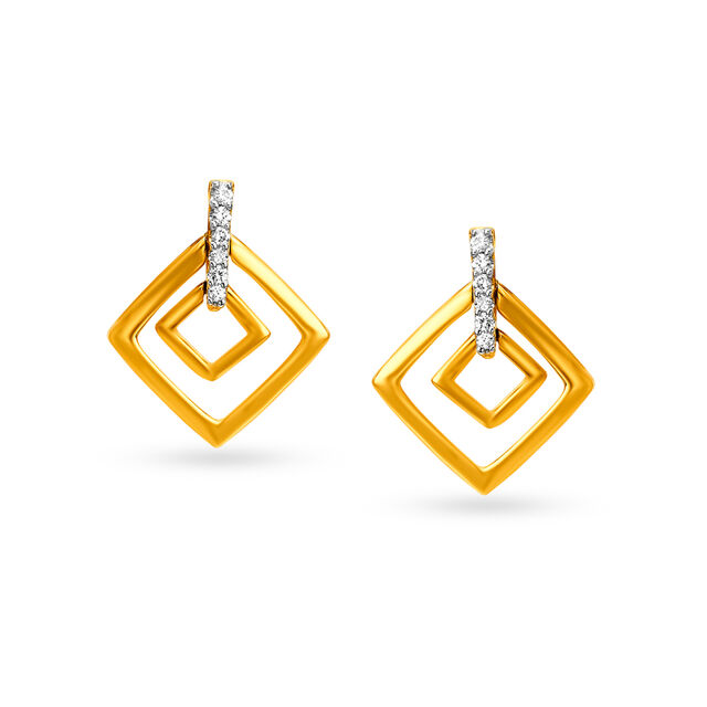 Eclectic Diamond Drop Earrings