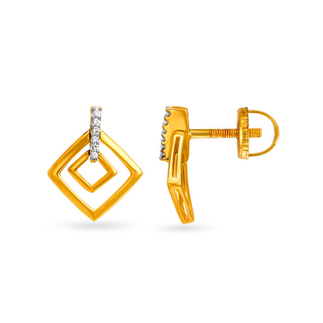 Eclectic Diamond Drop Earrings