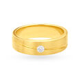 Sleek Matte Diamond Finger Ring 2