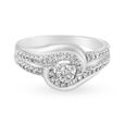 Swirl Diamond Finger Ring 2