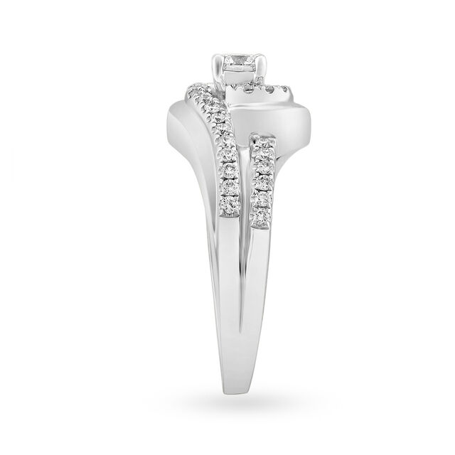Swirl Diamond Finger Ring 3