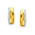 Stunning Contemporary Diamond Hoop Earrings,,hi-res 3