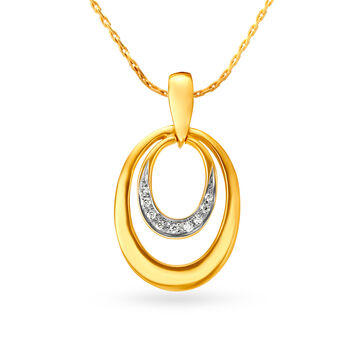 Dainty Circlet Diamond Pendant