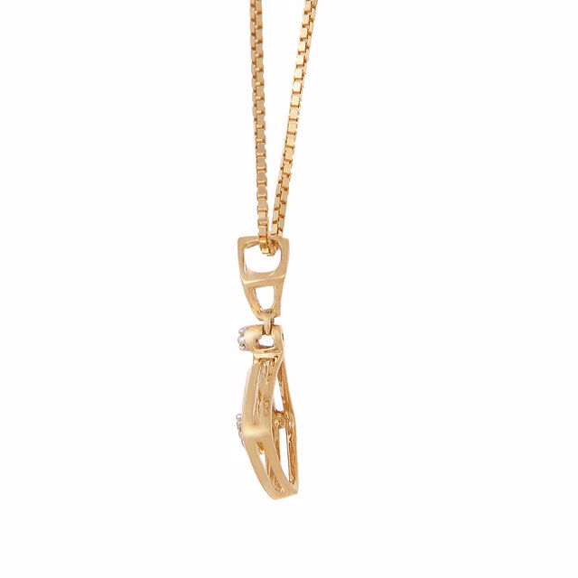 Sophisticated 18 Karat Yellow Gold And Diamond Rhombus Pendant,,hi-res 2