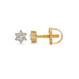 Petite Floral Diamond Stud Earrings 2