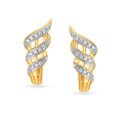 Artistic Diamond Stud Earrings 